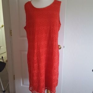 Mike Gabrielle burnt orange slvls dress Sz 3X NWT